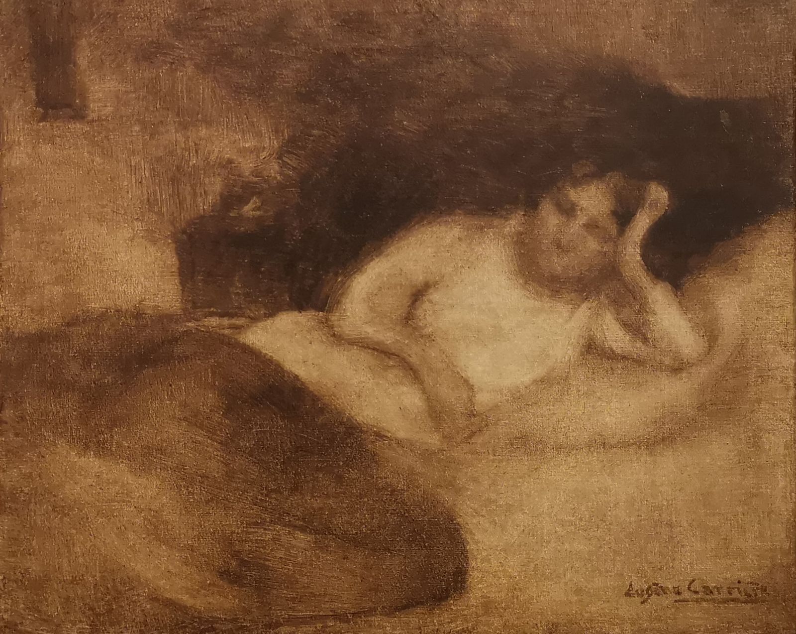Carrière_femme se reposant_huile sur toile_37 x 45 cm (sans le cadre)_signé en bas à droite_provenance Collection Jacques Benadore Genève copie3.jpg